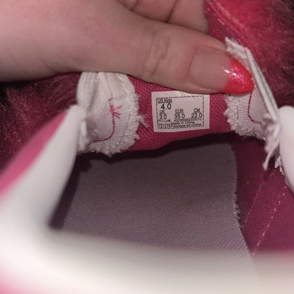 Girls Pink Monster Vans